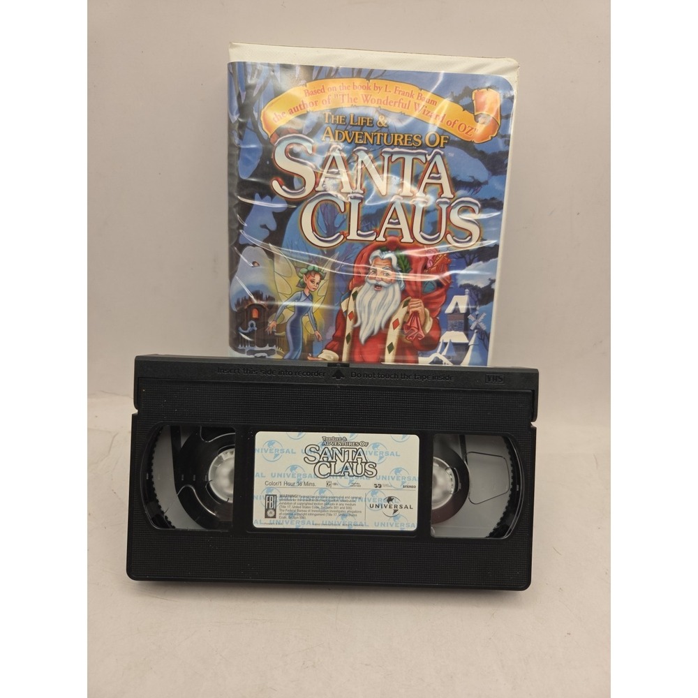 The Life & Adventures of Santa Claus VHS 2000 Video Tape Animation VTG Clamshell